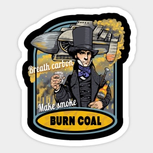 Burn Coal. Sticker